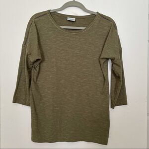 Columbia Green Long Sleeve Cutout Shirt Size XS